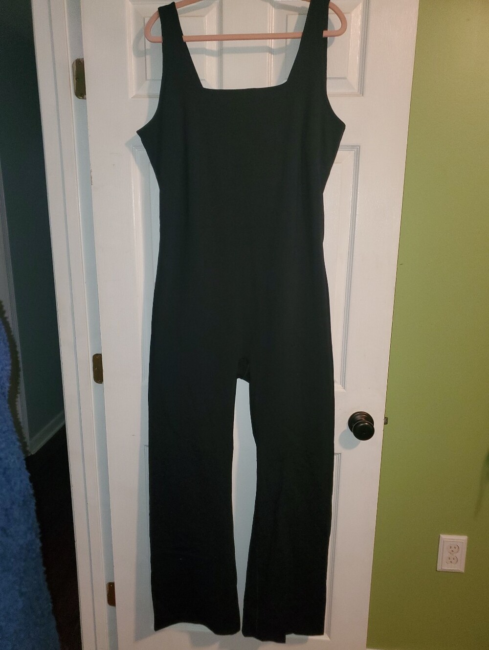 SPANX Easy Access Black Flare Leg Jumpsuit 3X